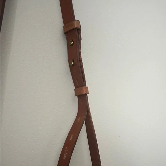 Madewell Transport Brown Leather Tote / Crossbody Bag - Picture 4 of 8